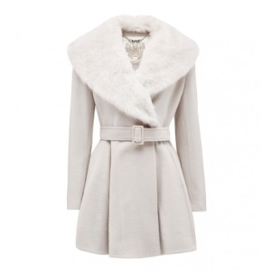 Forever New Maisy Skirt Fur Stole Coat